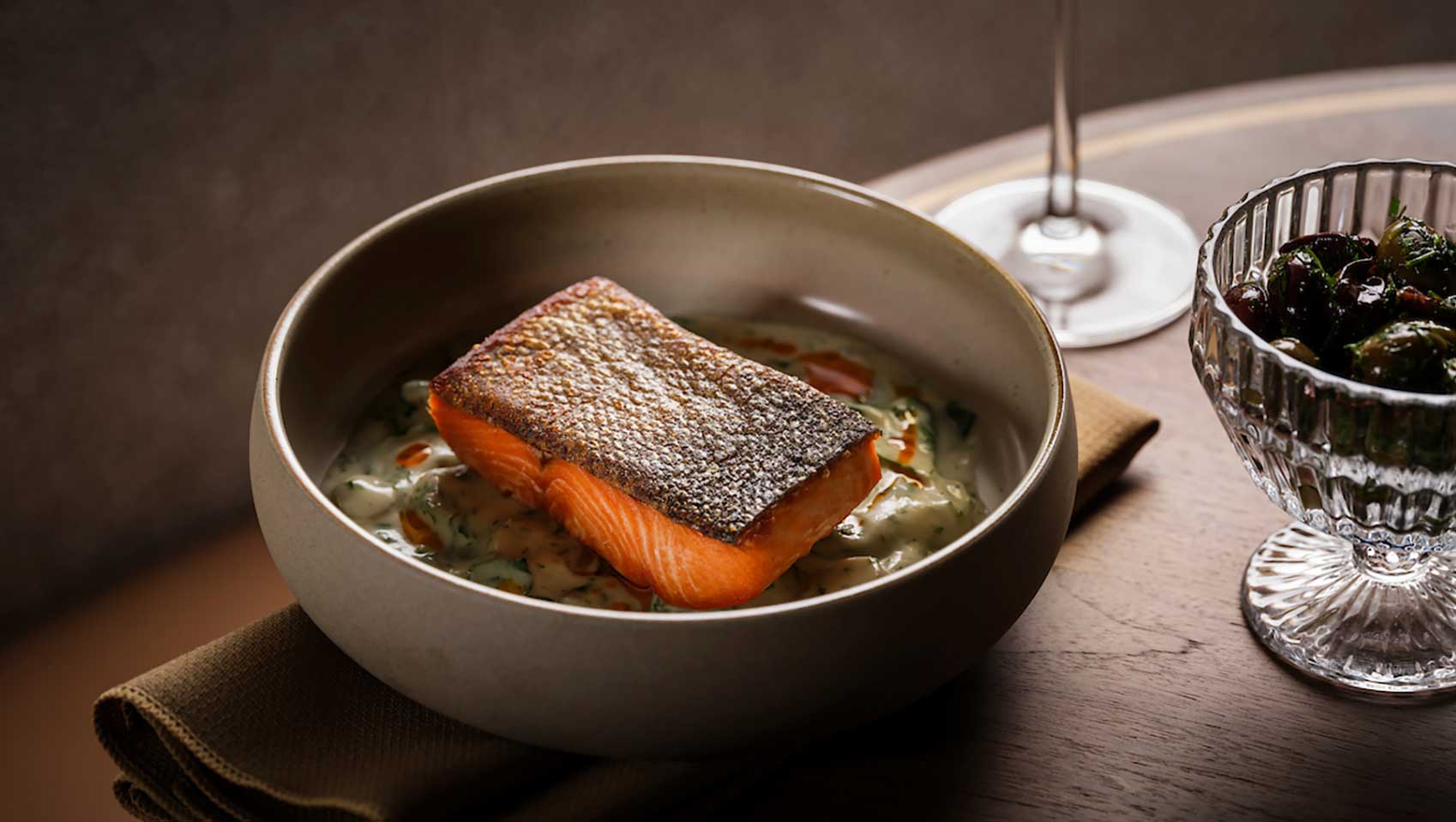 Salmon dish at The Caledonian