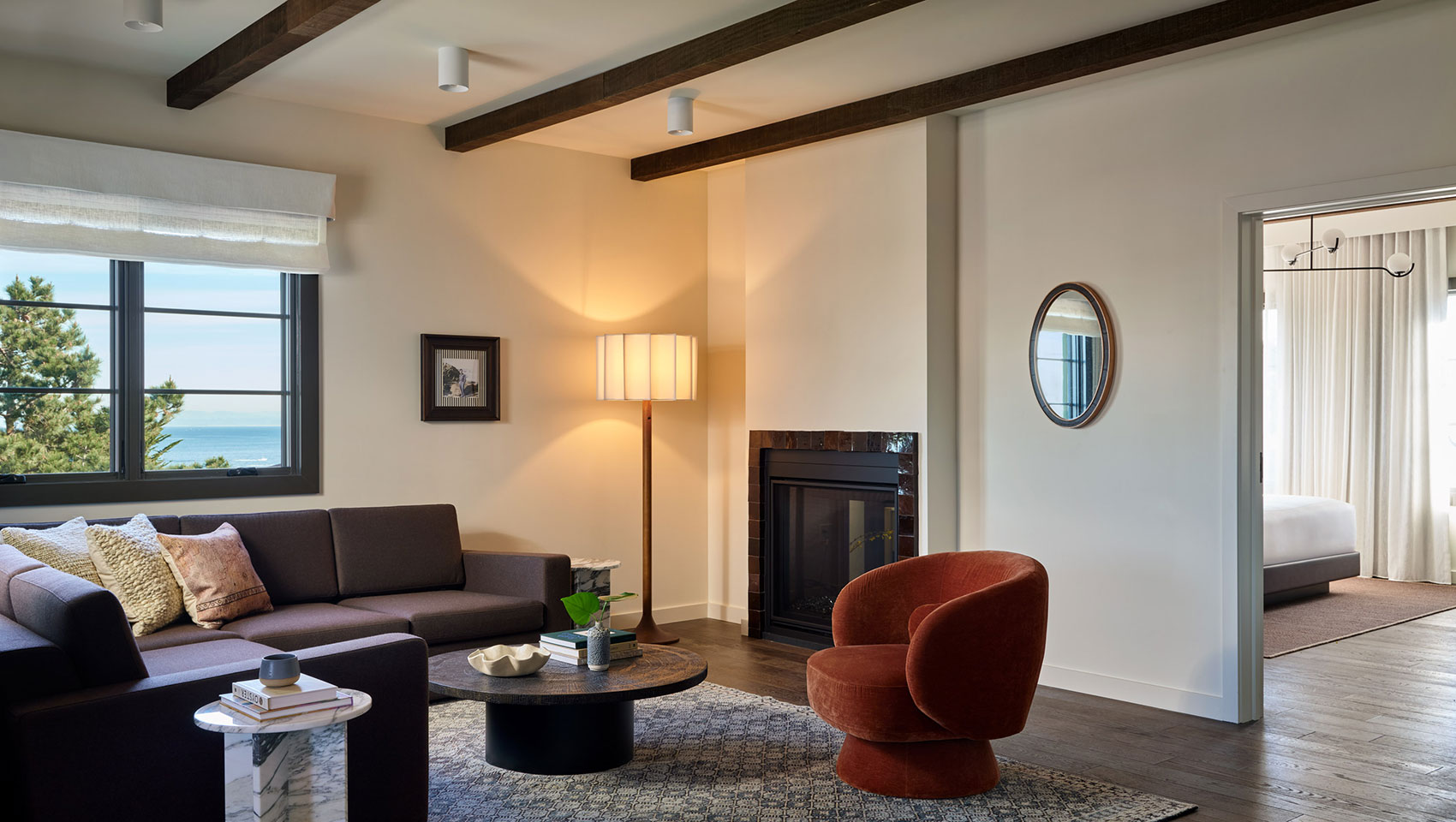 One Bedroom Suite Terrace Fireplace Living Area