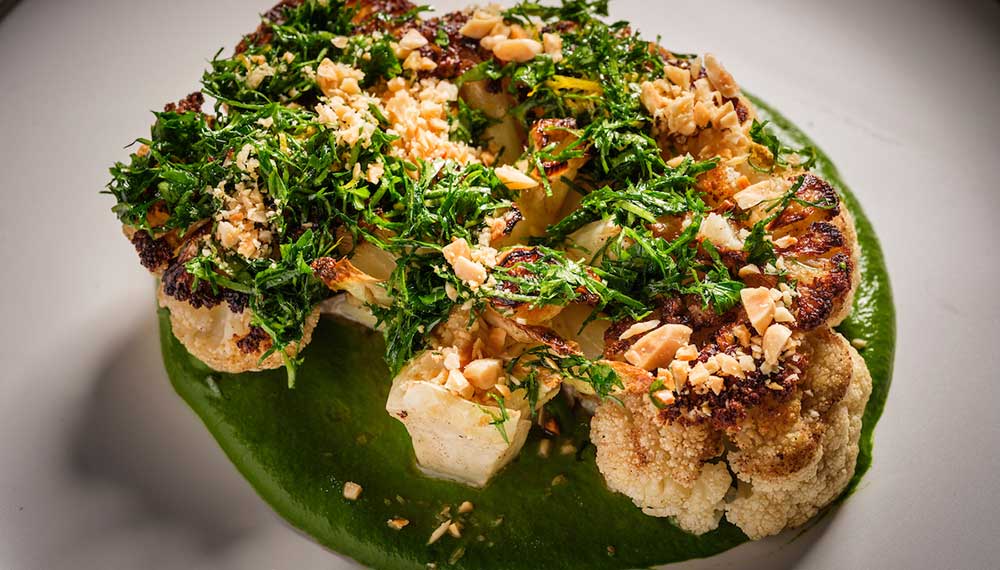 Cauliflower dish at The Caledonian