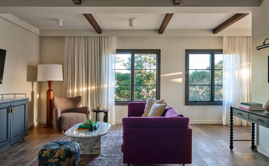 Kimpton Mirador Hotel One Bedroom Suite Bay View sitting area