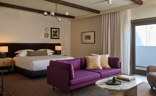 Kimpton Mirador Hotel Studio Spa Suite bedroom